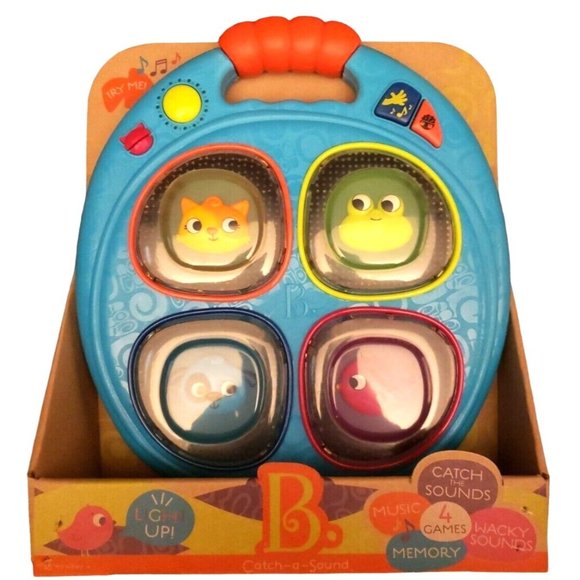 B. Toys Musical Memory Game Pad Catch-A-Sound Learning Toy Interactive - Picture 4 of 10